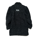 lurex tweed runway coat