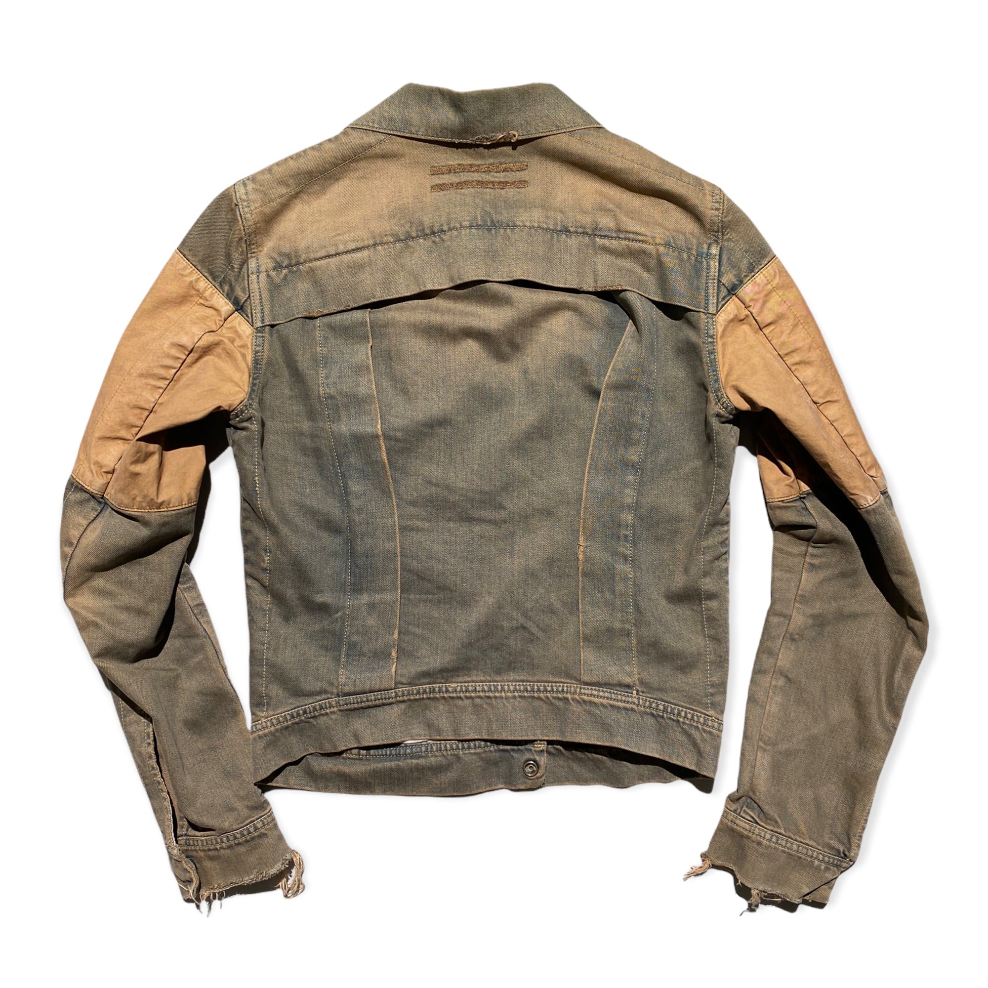 Slab panel trucker jacket