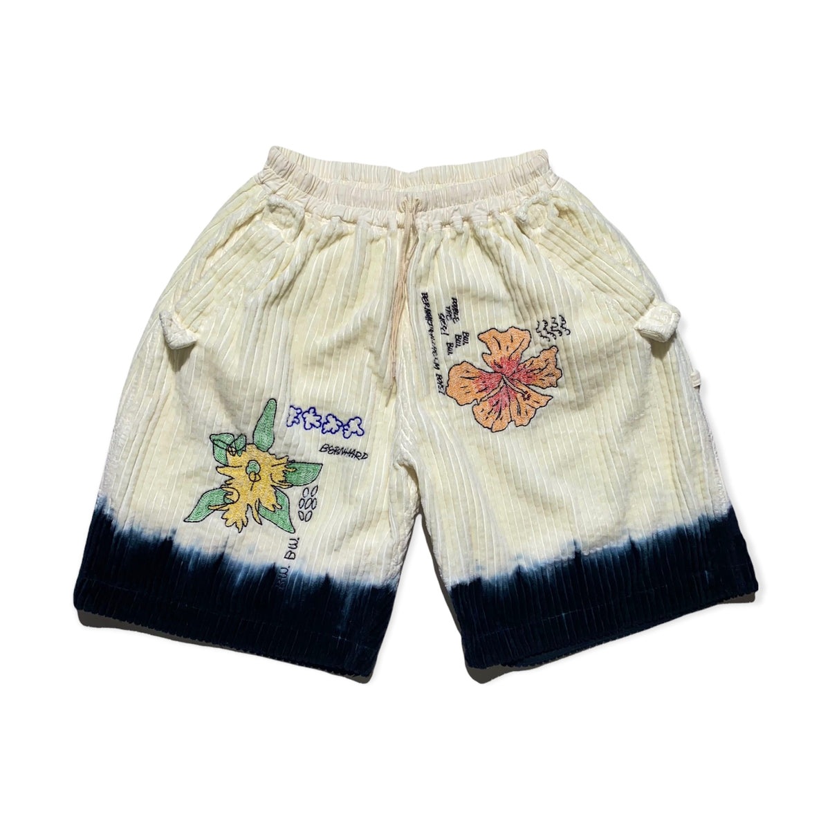 embroidered plush short