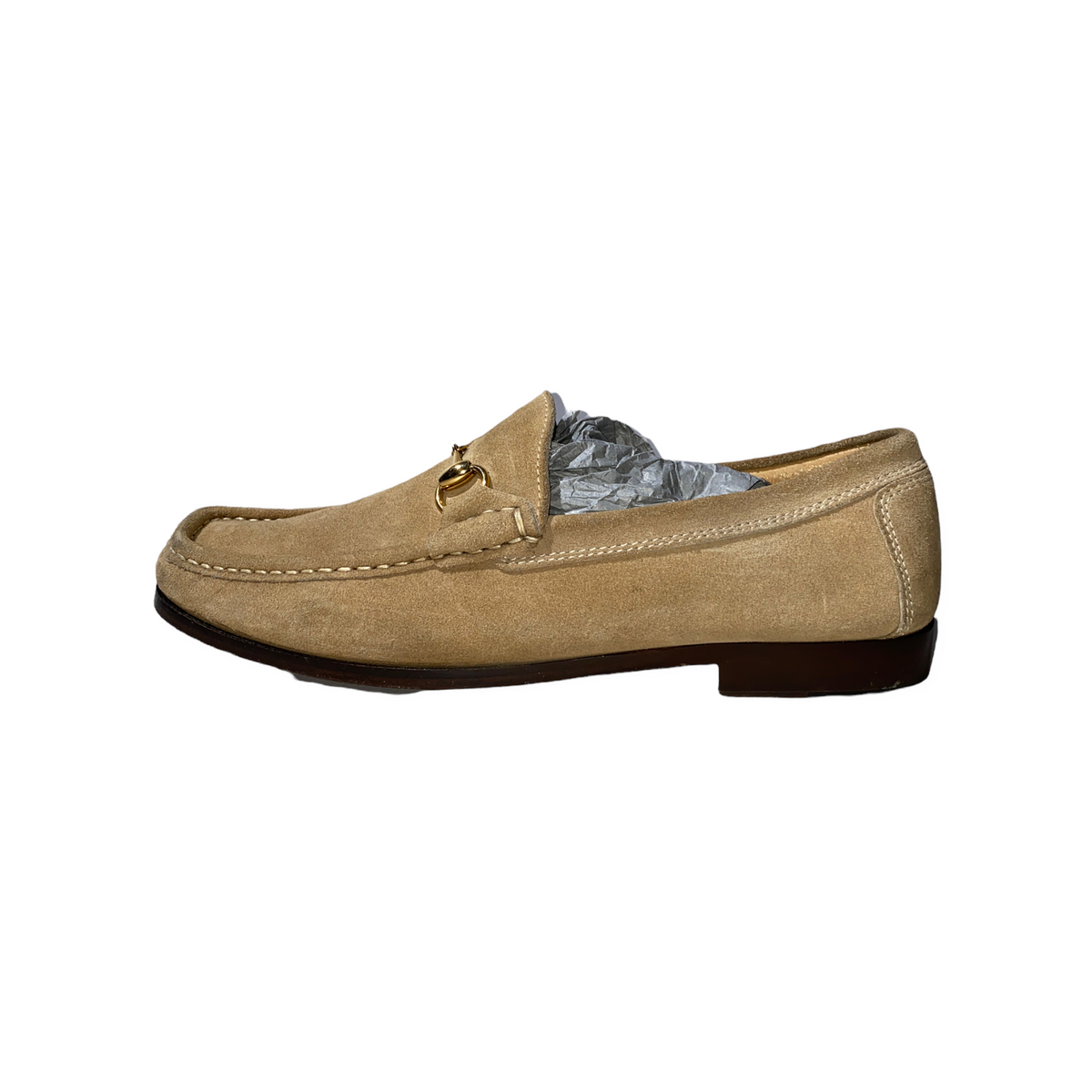 Sueded slip on loafer