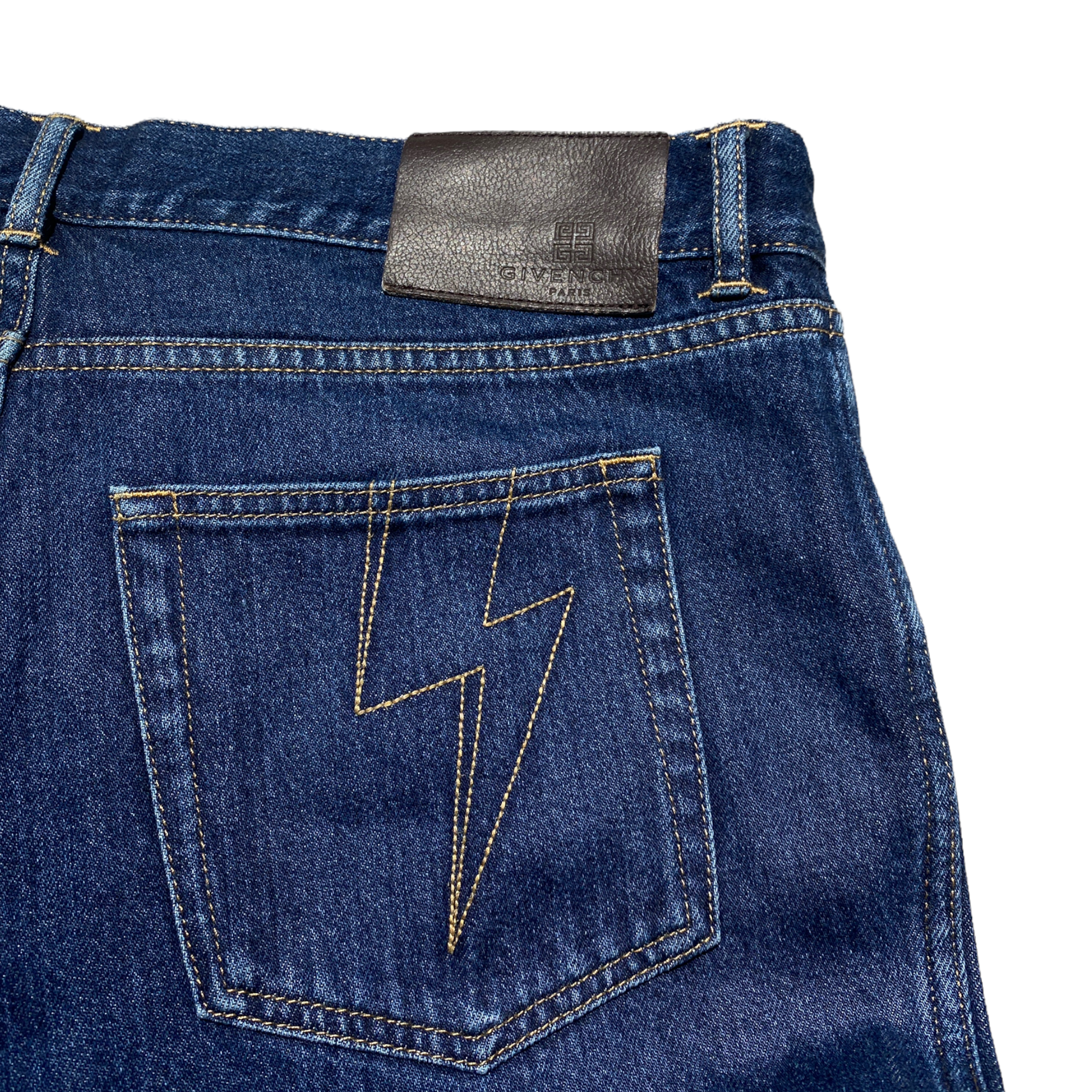 stripe logo denim