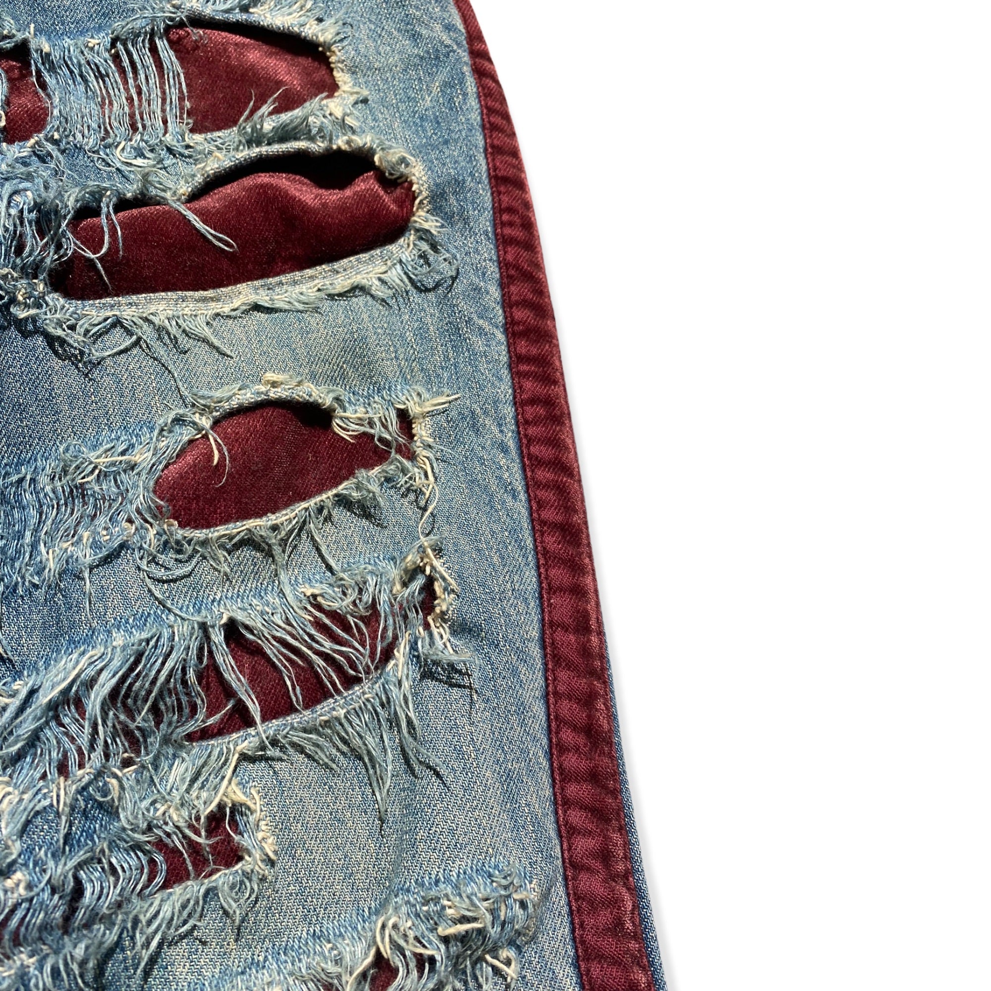 crash velvet denim