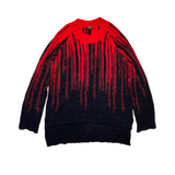 blood drip mohair sweater