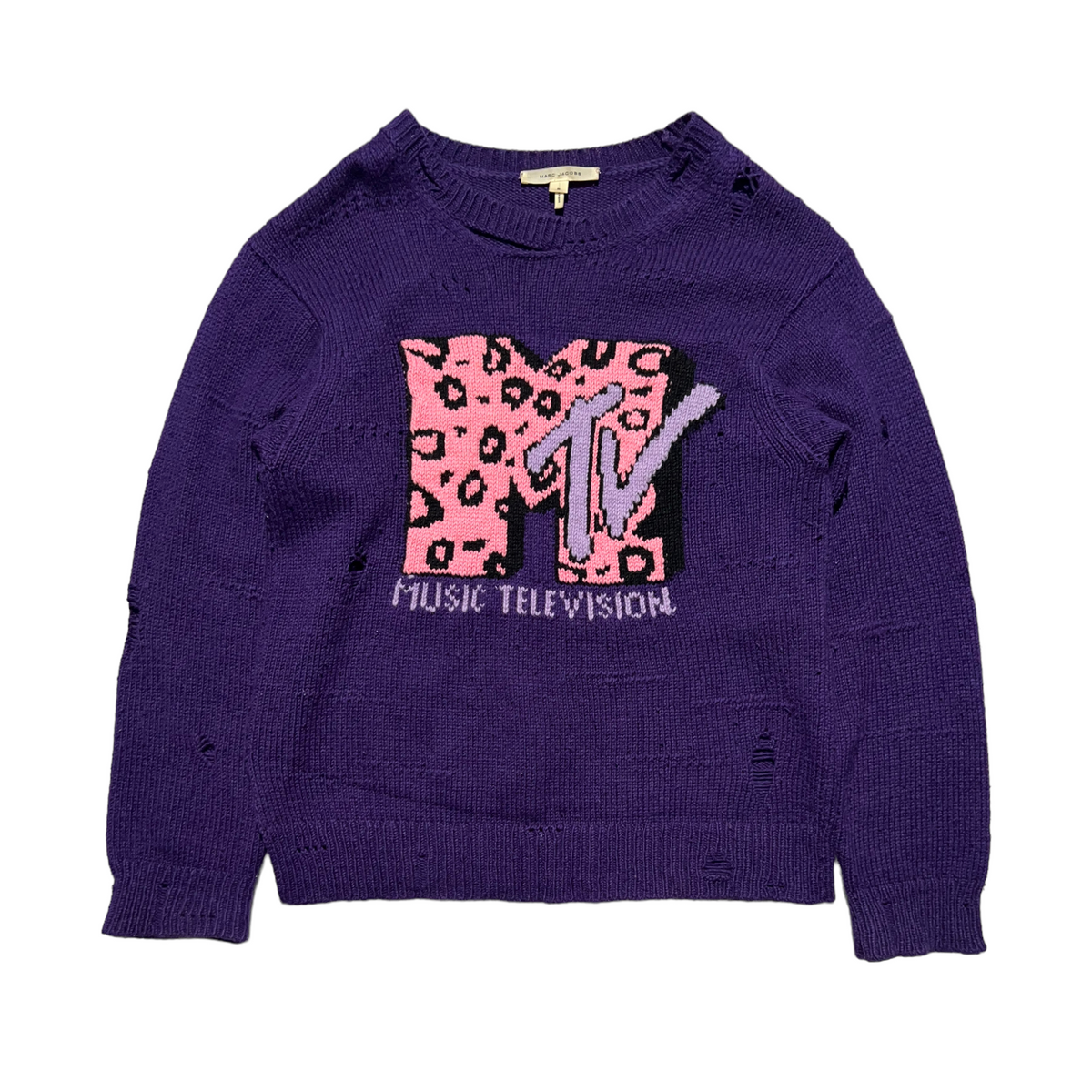 MTV distressed sweater