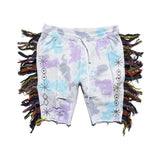 fringe jeweled shorts