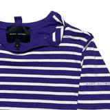 striped logo tee