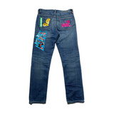 revolution graphic denim