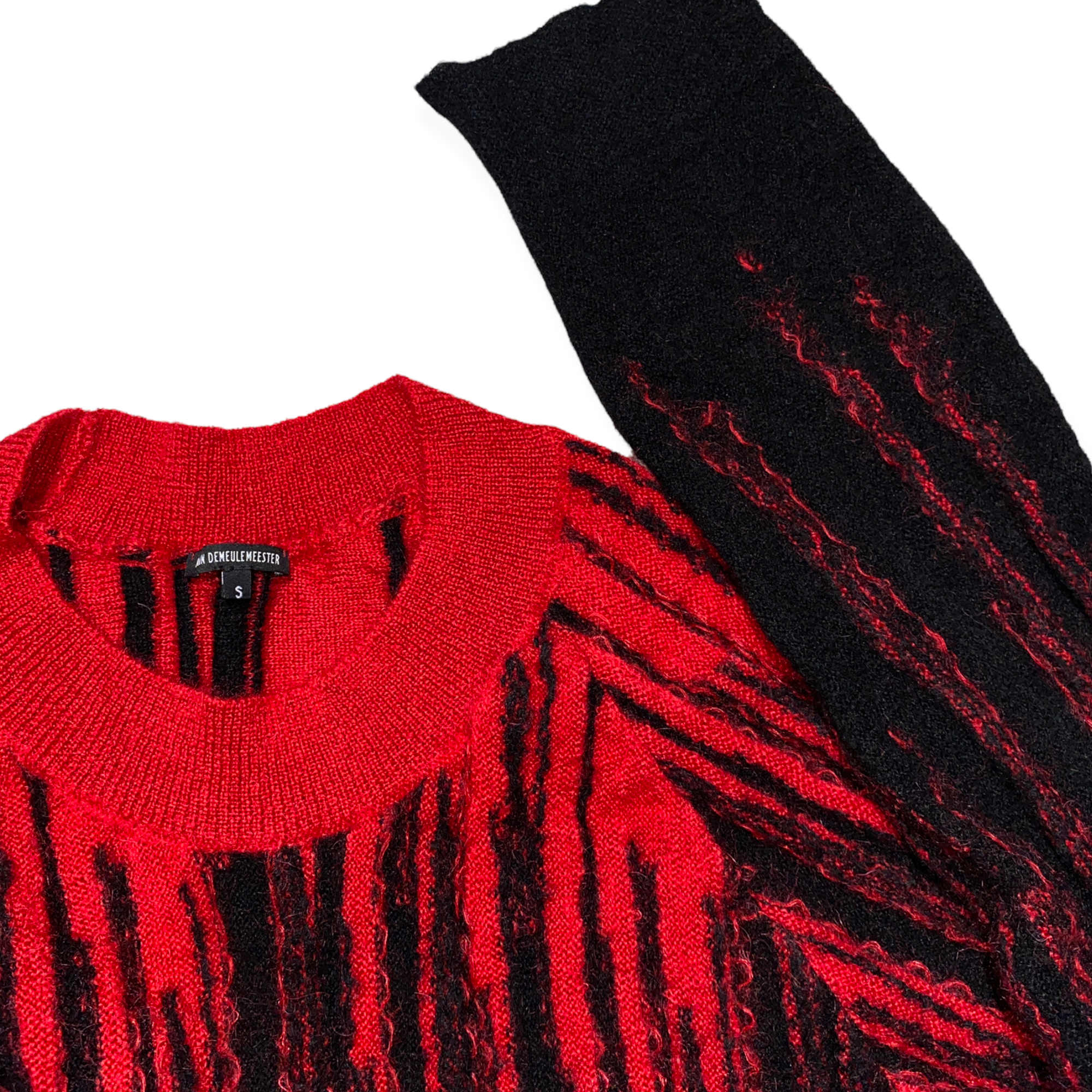 blood drip mohair sweater