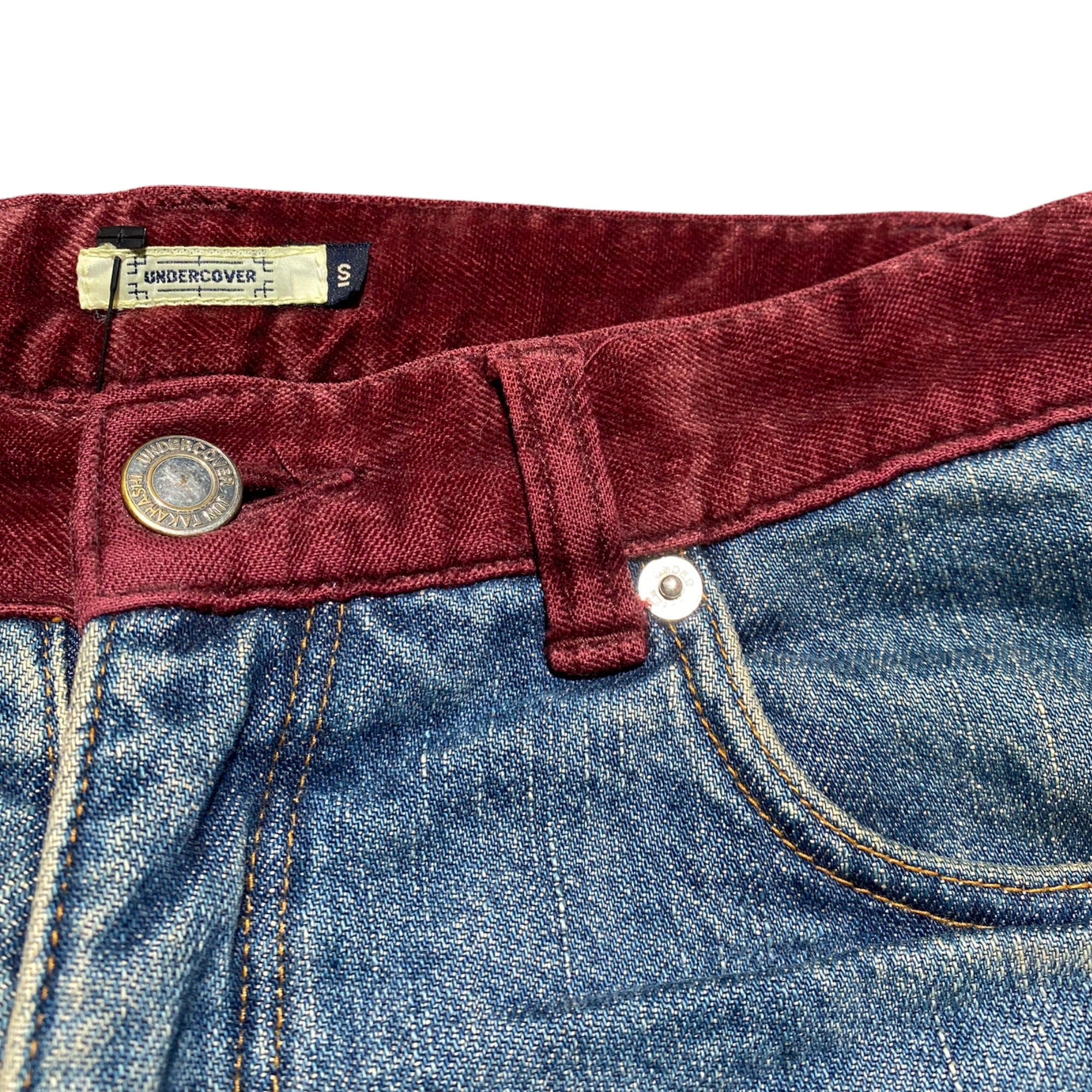 crash velvet denim