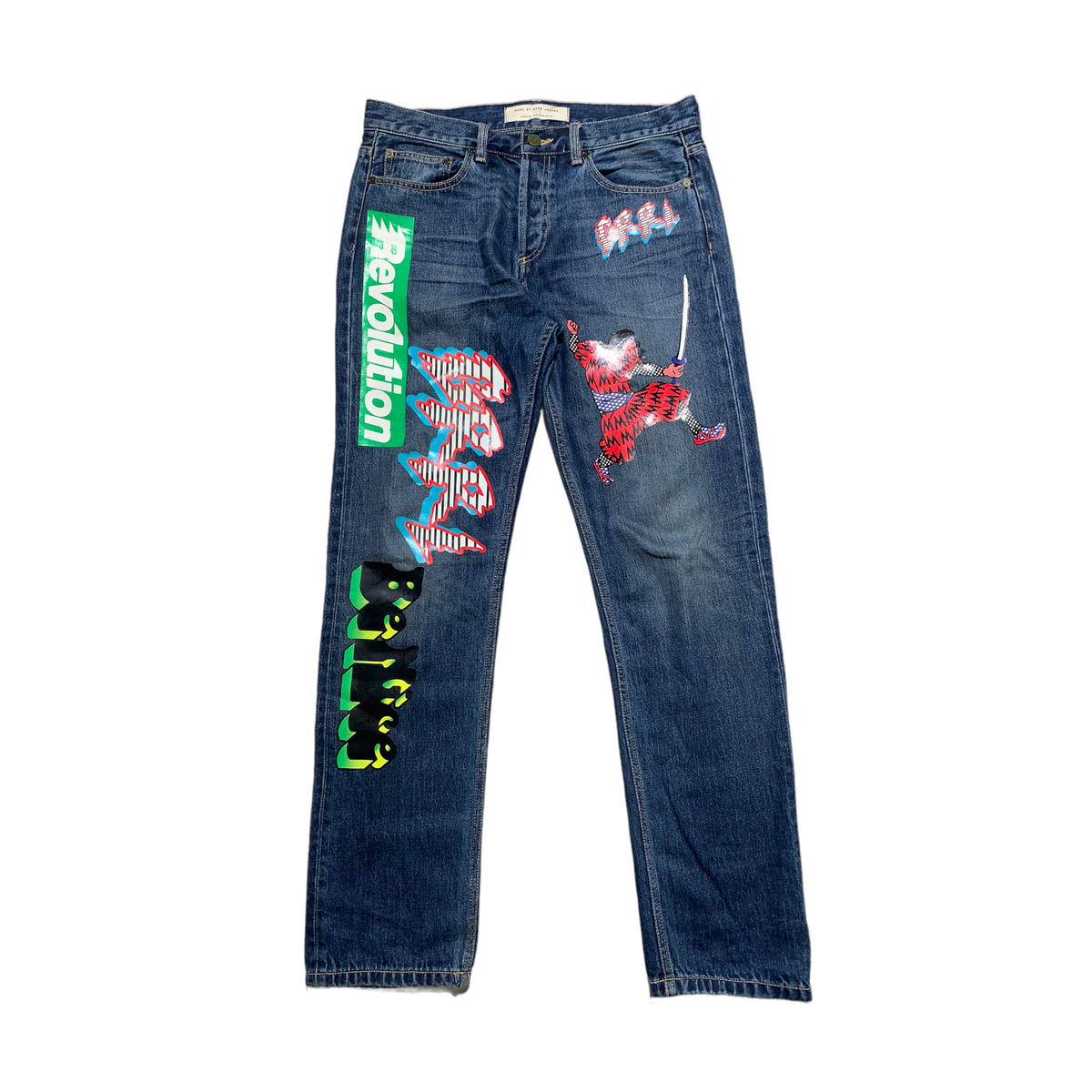 revolution graphic denim