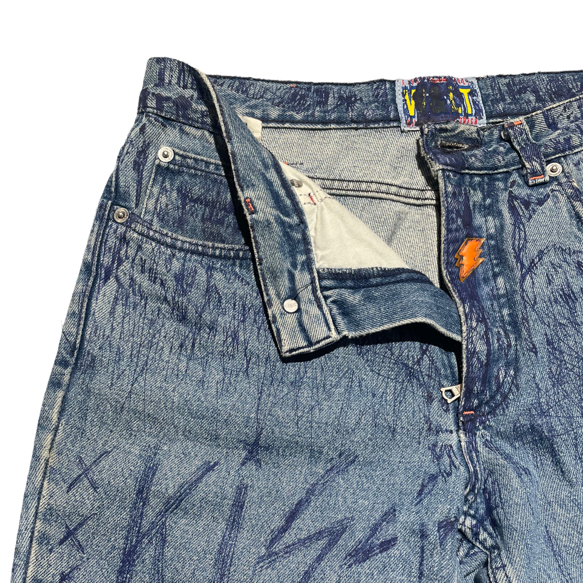 pen scribble denim