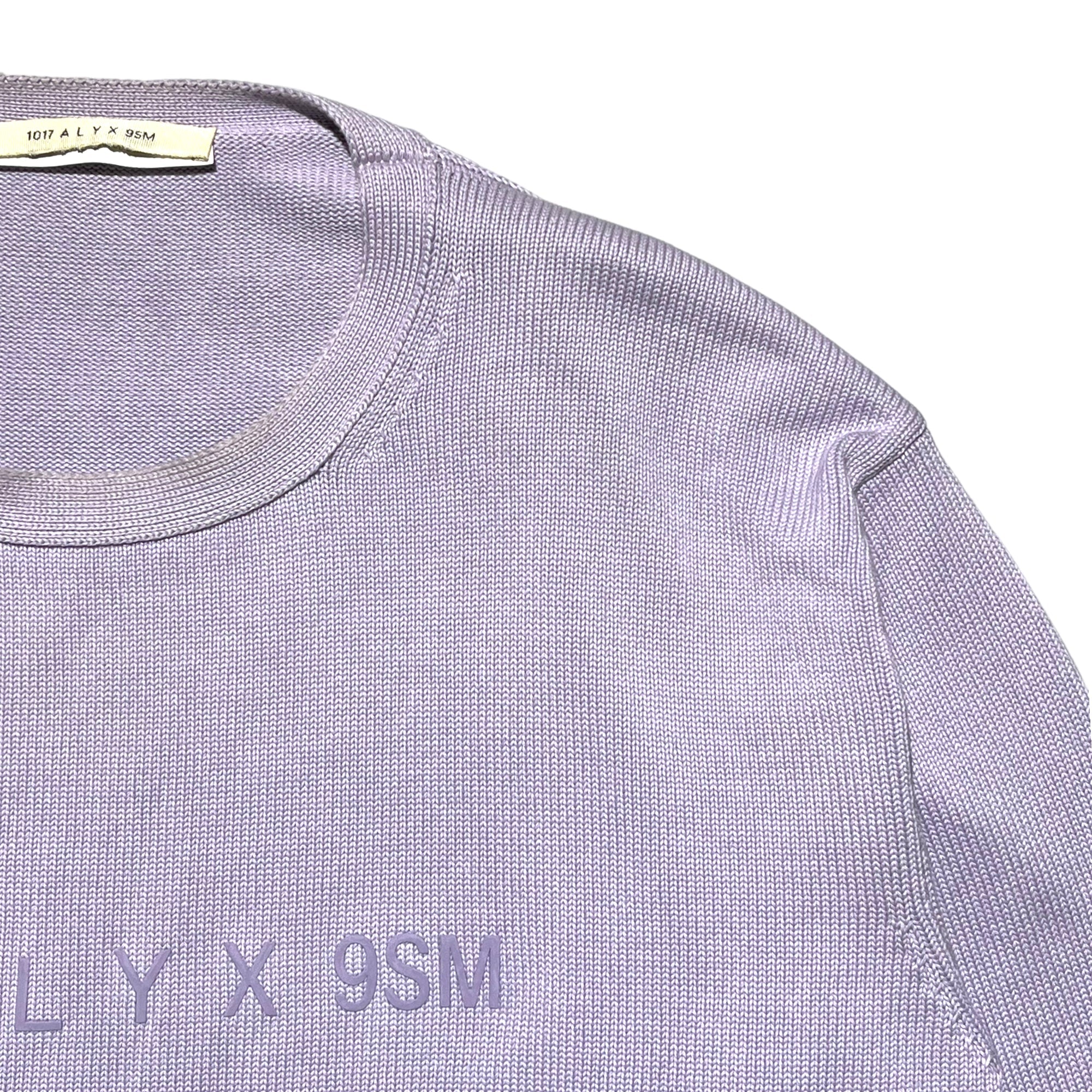 tonal logo knit crewneck