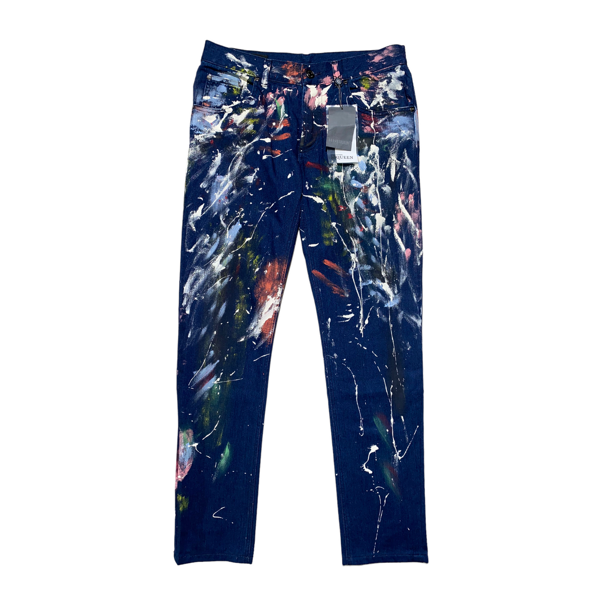 paint splatter denim