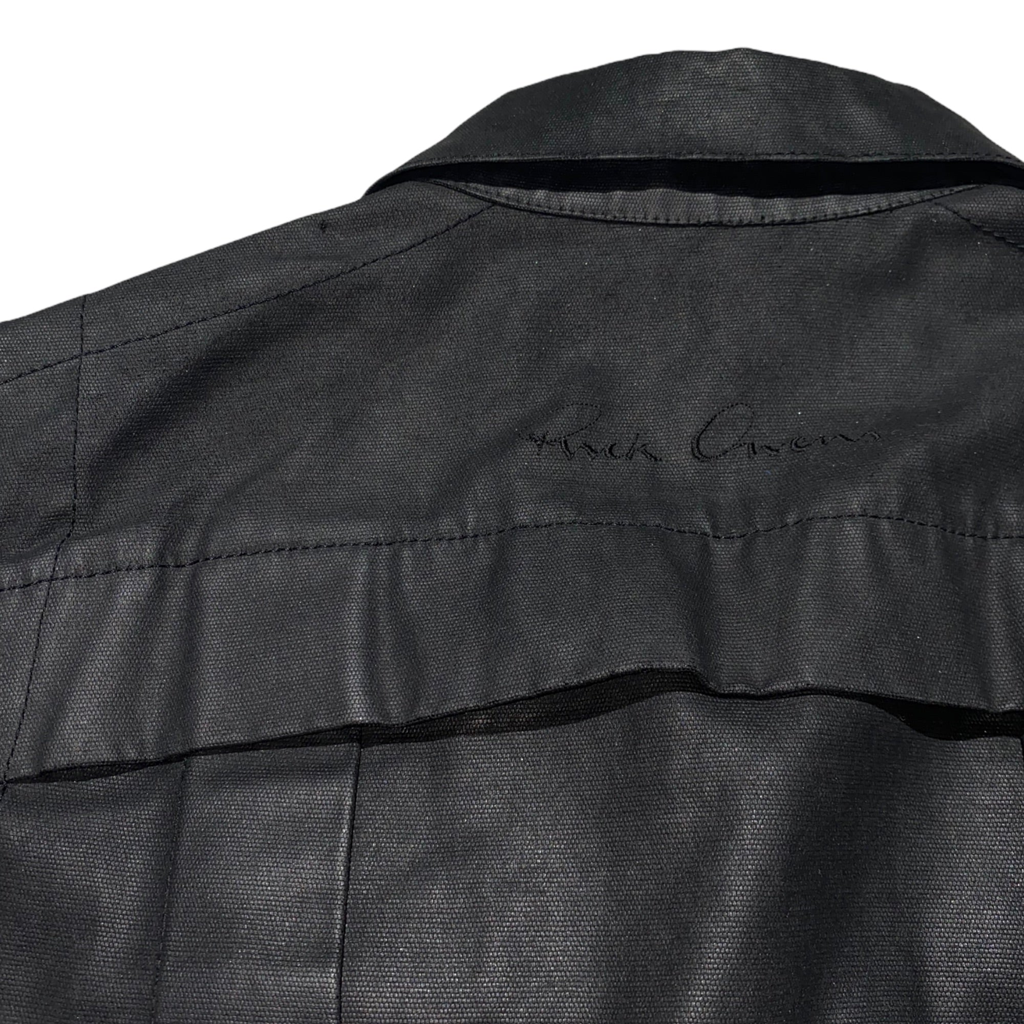 “suckerball” waxed cargo jacket