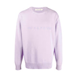 tonal logo knit crewneck