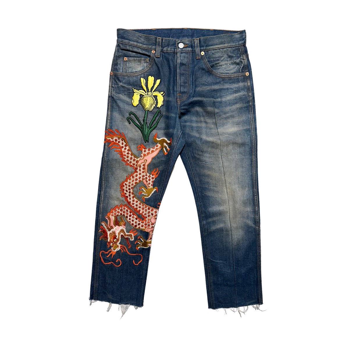 japanese embroidered denim