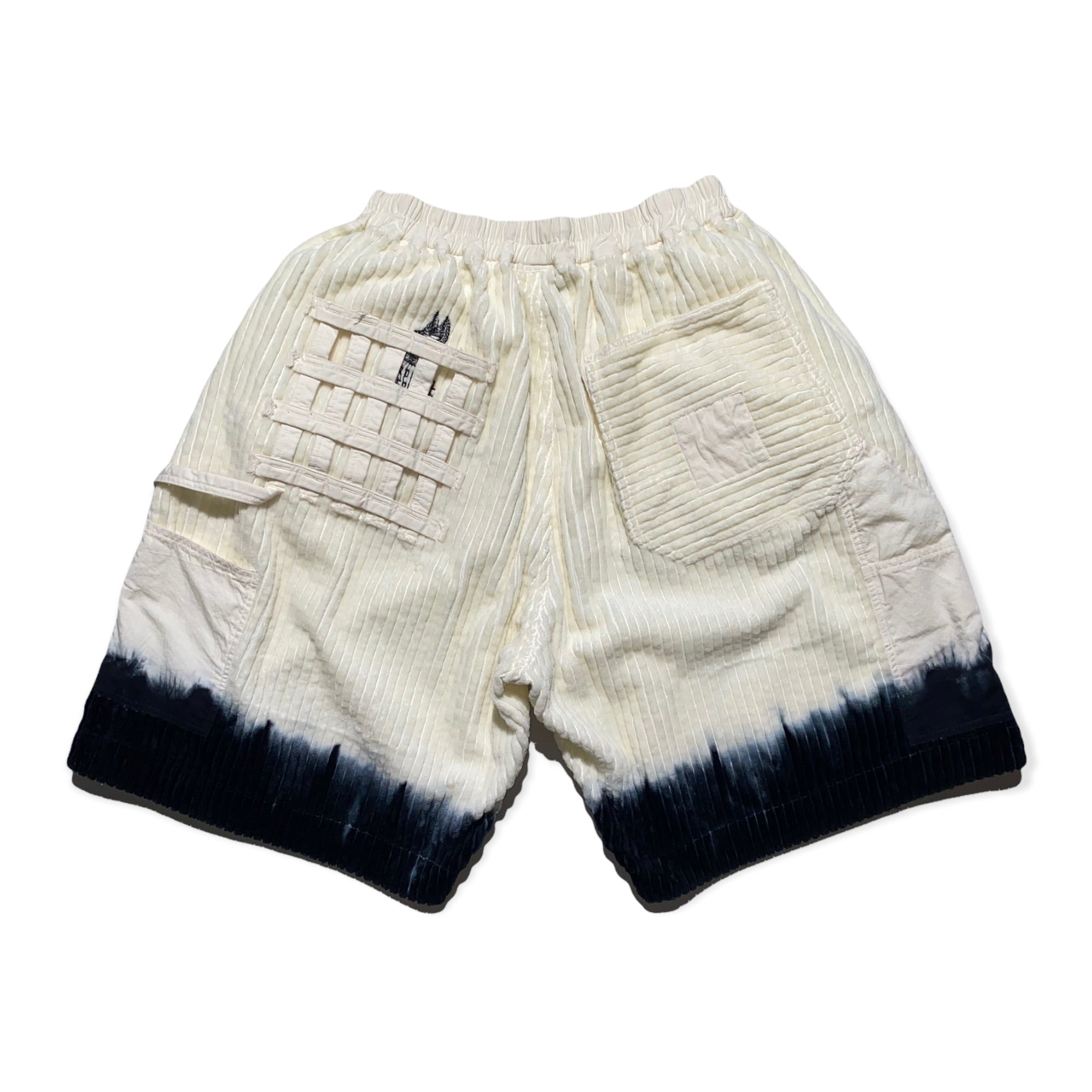 embroidered plush short