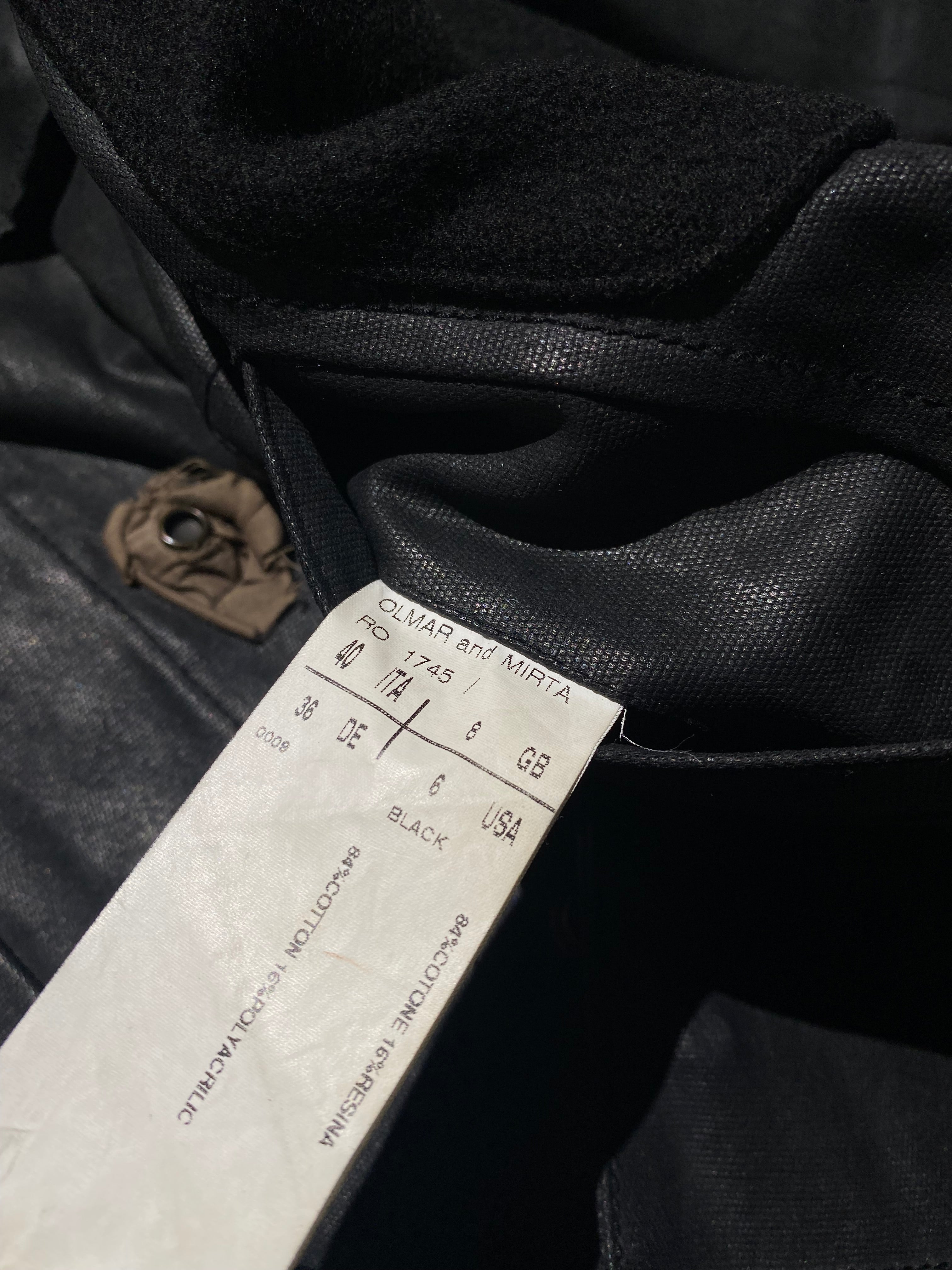 “suckerball” waxed cargo jacket